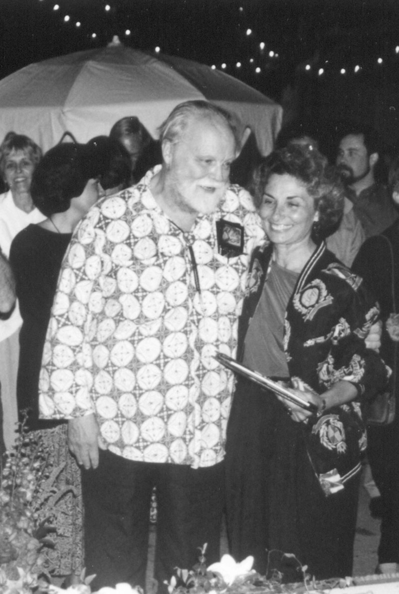 Lou Harrison with Earleen Overend, 1992