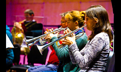 Festival trumpets supply brilliant orchestral color. Photo: rr jones