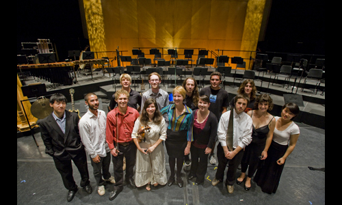 2012 Student Staff program members, age 16-24, following a performance of all original compositions. Photo: rr jones