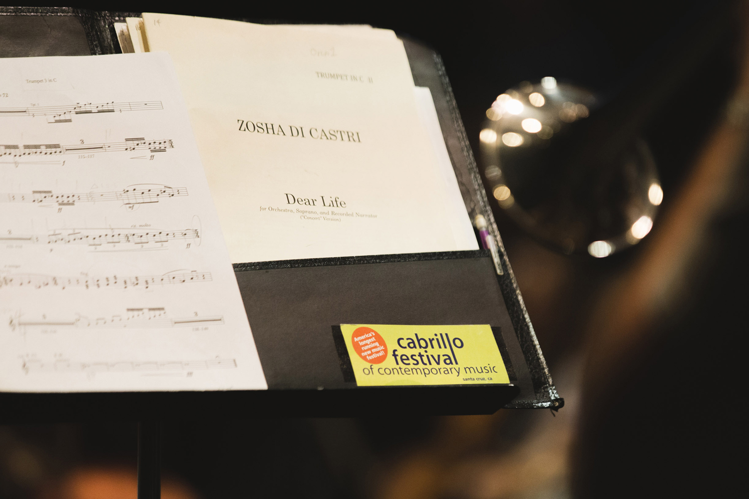 Zosha Di Castri's score (Photo by Crystal Birns)