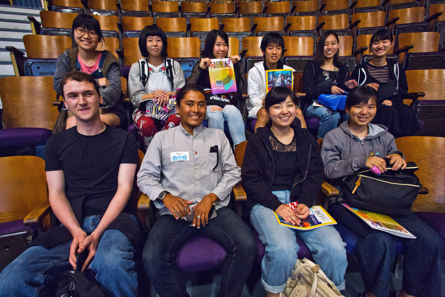 A delegation from Santa Cruz' sister city in Japan dropped in at an open rehearsal and loved it!