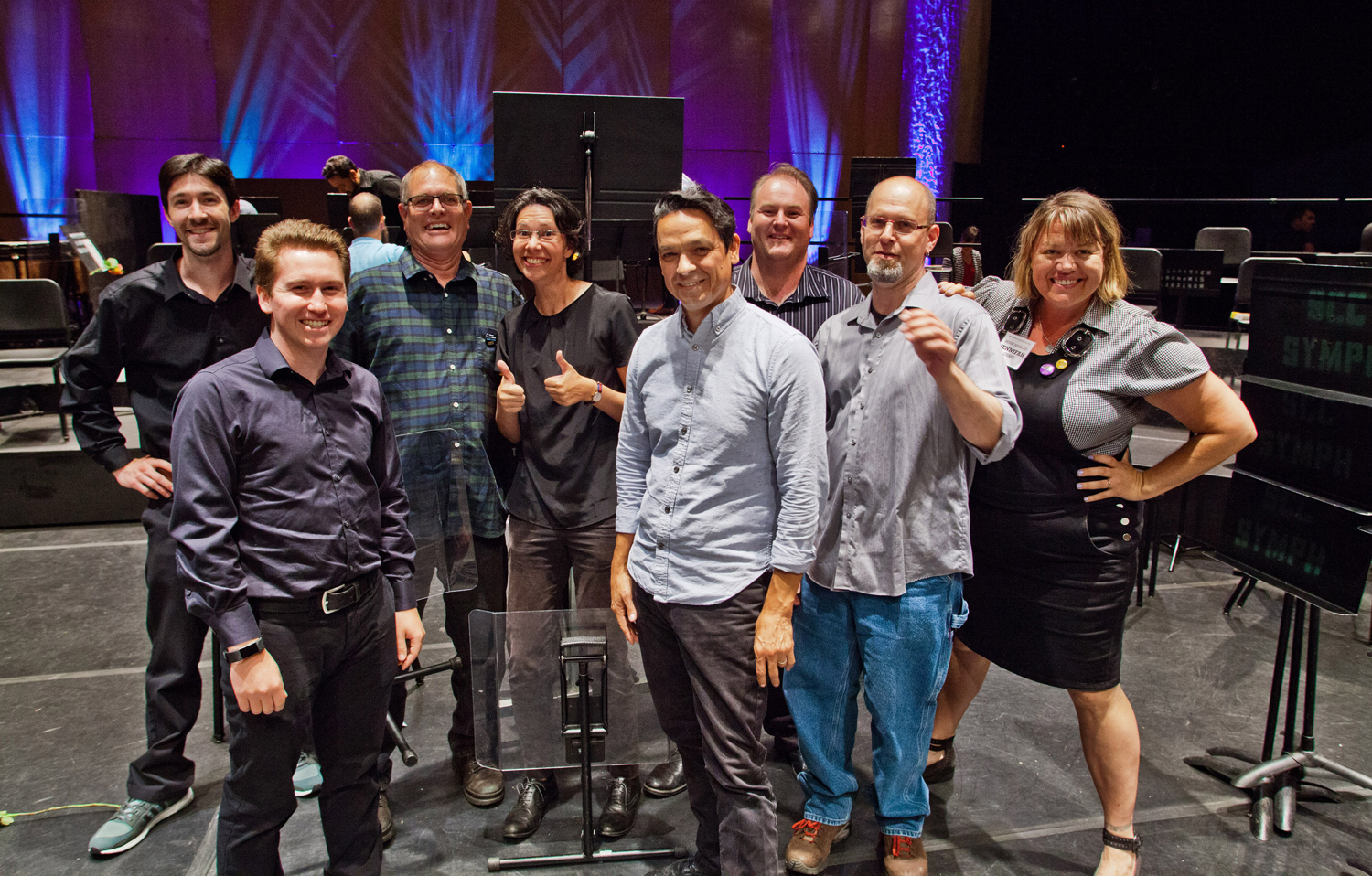 The faces behind the scenes – the Cabrillo Festival production team! (not pictured: Kelly Ott)