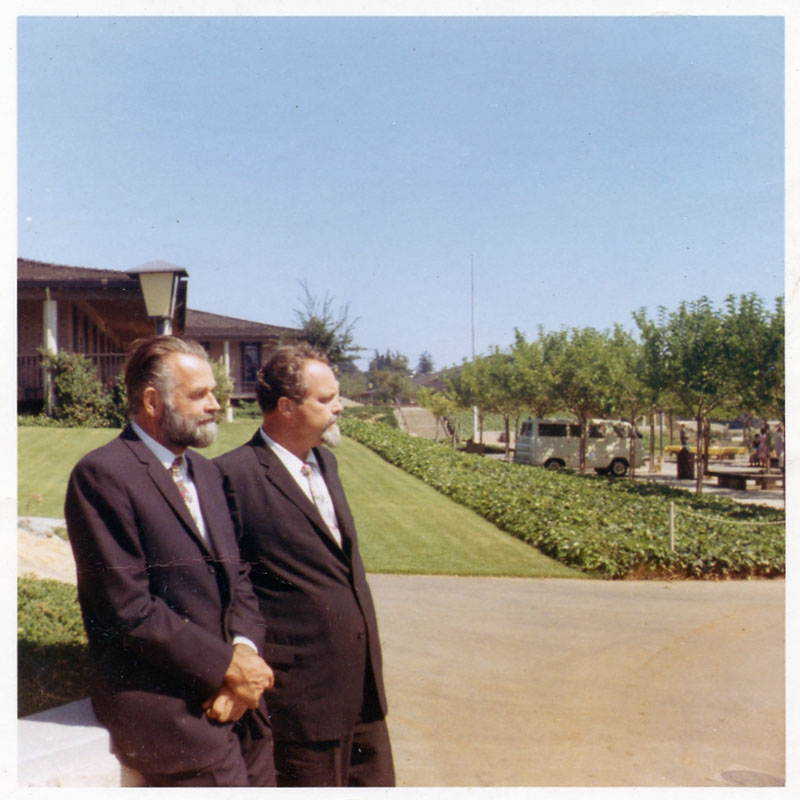 Lou Harrison and Bill Colvig, Cabrillo College, 1967