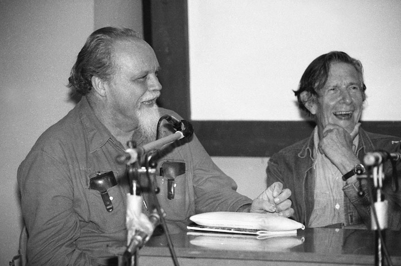Lou Harrison and John Cage, 1982