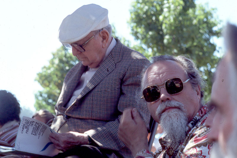 Virgil Thomson and Lou Harrison, 1980s