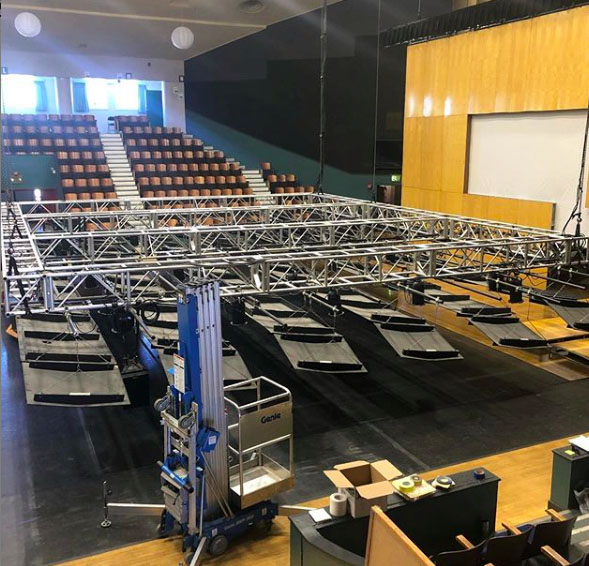 Inside photo of empty auditorium